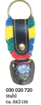Schl. Anh. Glocke Fransenband stahl 6x2cm